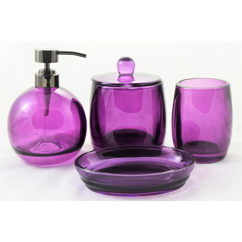 Nature Home Decor Ruby 4 Piece Bathroom Accessory Set & Reviews Wayfair